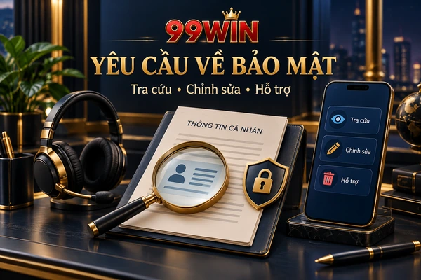 Yêu cầu tra cứu chỉnh sửa và hỗ trợ bảo mật 99WIN