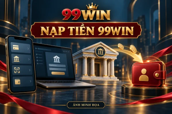 Minh họa nạp tiền 99win trên điện thoại và máy tính