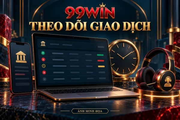 Minh họa theo dõi lịch sử giao dịch và liên hệ hỗ trợ